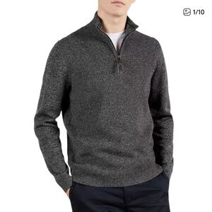 Ted Baker London Knitted Quarter Zip Sweater